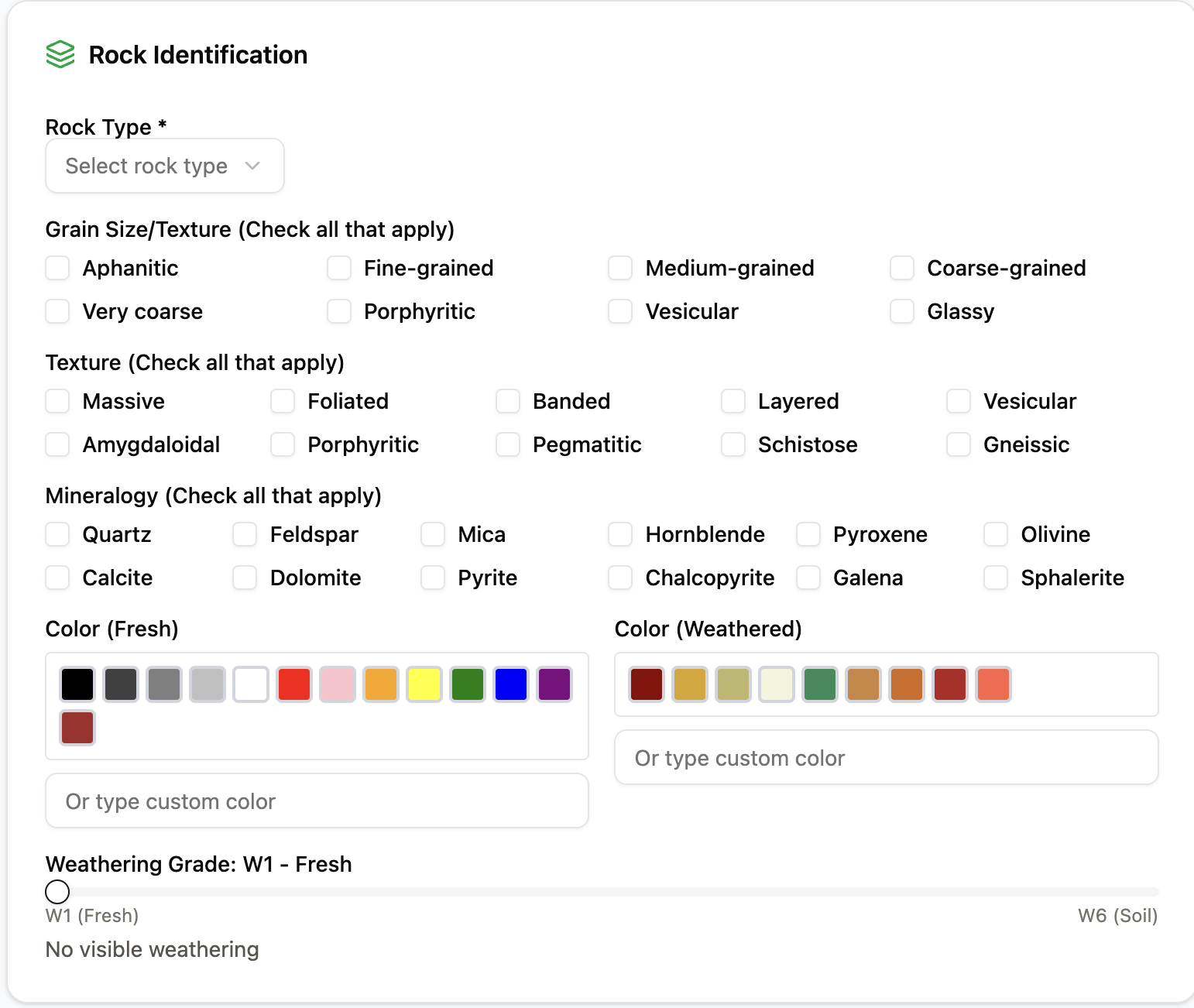 Standardized Taxonomies